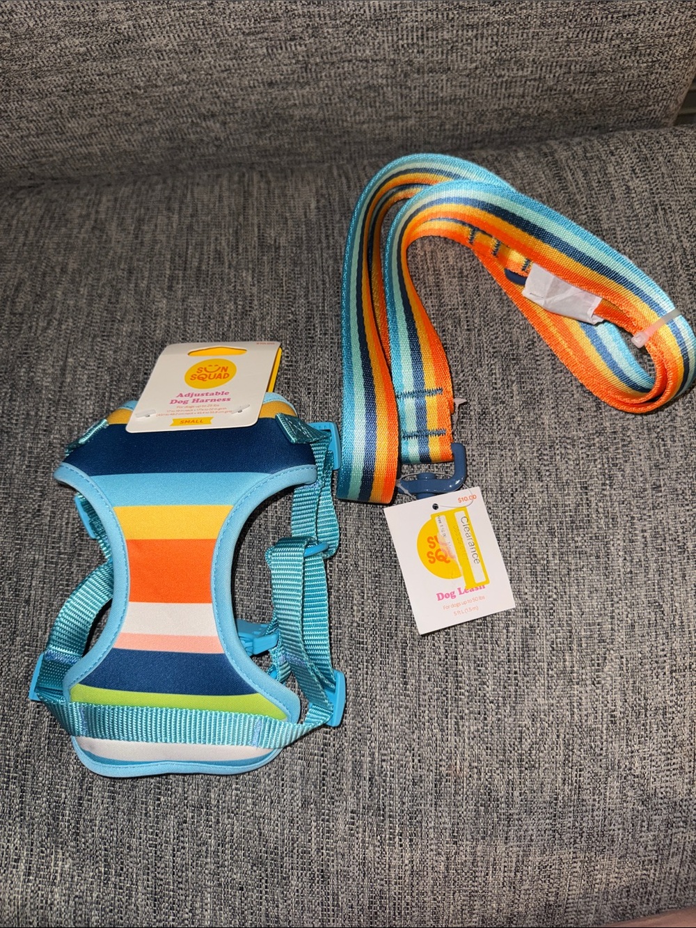 Adjustable Dog Harness and Dog Leash Set.